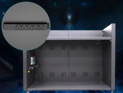 Plug-and-play cabinet connection structure